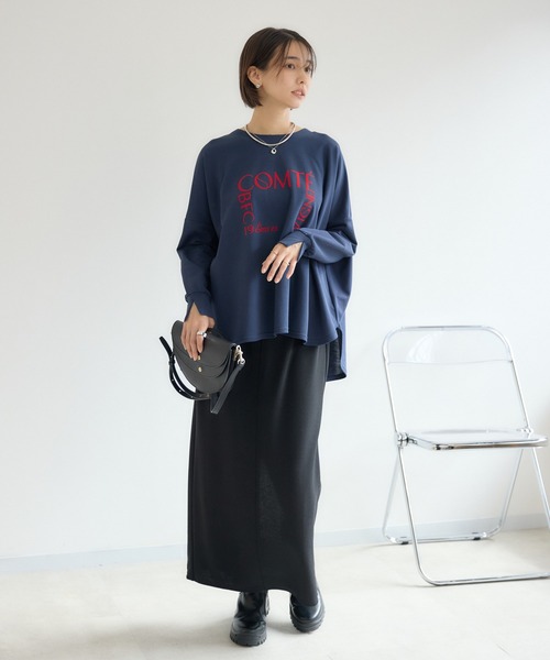 KATHARINE ROSS（キャサリンロス）の「【KATHARINE ROSS】ストレッチジョーゼットスカート（スカート・レディース・ブラック/ベージュ・FREE）」の5枚目の写真