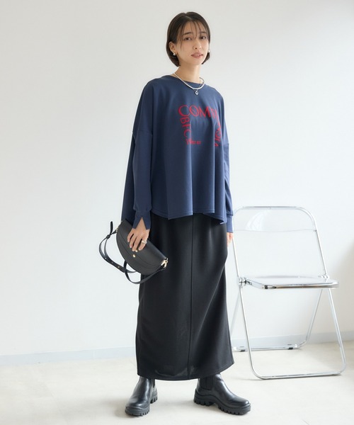 KATHARINE ROSS（キャサリンロス）の「【KATHARINE ROSS】ストレッチジョーゼットスカート（スカート・レディース・ブラック/ベージュ・FREE）」の6枚目の写真