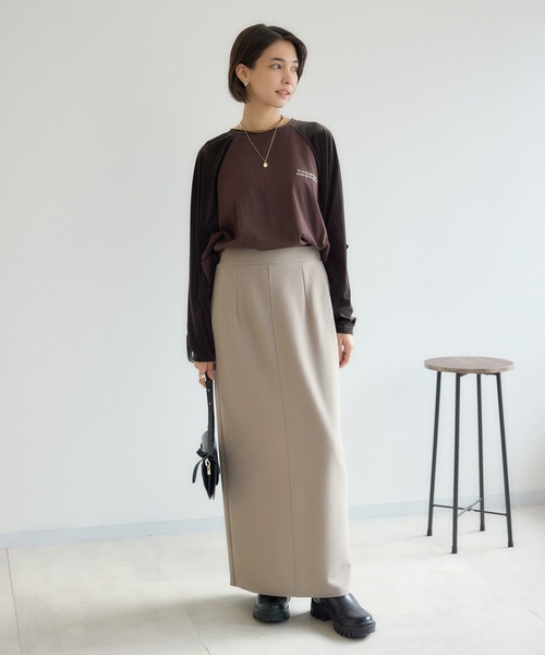KATHARINE ROSS（キャサリンロス）の「【KATHARINE ROSS】ストレッチジョーゼットスカート（スカート・レディース・ブラック/ベージュ・FREE）」の16枚目の写真