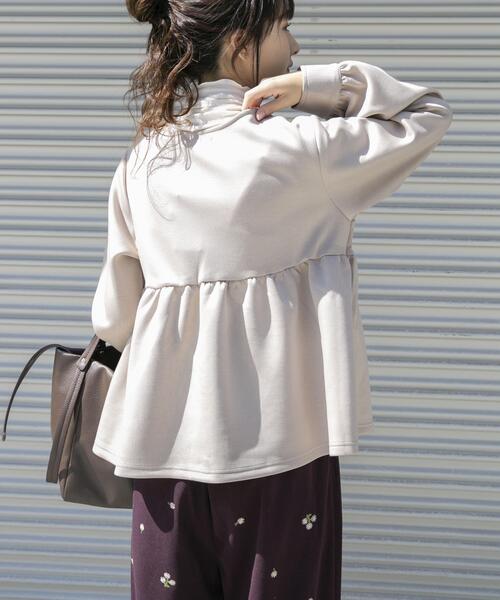 ITEMS URBANRESEARCH（アイテムズ アーバンリサーチ）の「『イージーケア』ダンボールジップカーディガン（カーディガン/ボレロ・レディース・ライトベージュ/ブラック・FREE）」の20枚目の写真