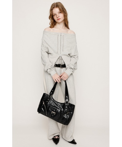 OFF SHOULDER SWEAT TOPS オフショルダー スウェット トップス 秋服 冬