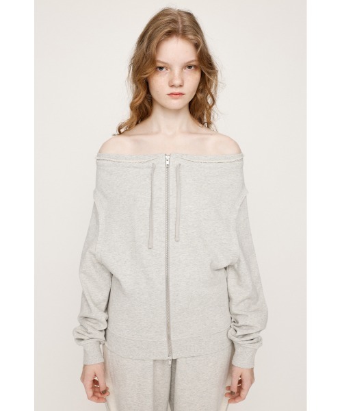 SLY（スライ）の「OFF SHOULDER SWEAT TOPS オフショルダー スウェット トップス 秋服 冬服 トレーナー（スウェット・レディース・ブラック系その他2/杢グレー/レッド系その他・FREE）」の12枚目の写真