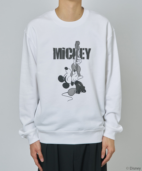Disney（ディズニー）の「【ROCK STANLEY / ロックスタンレー】別注 / MICKEY/ミッキー/スウェット（スウェット・メンズ・ホワイト/ブラック/ブラック系その他・MEDIUM/LARGE）」の5枚目の写真
