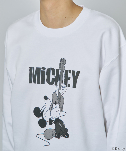 Disney（ディズニー）の「【ROCK STANLEY / ロックスタンレー】別注 / MICKEY/ミッキー/スウェット（スウェット・メンズ・ホワイト/ブラック/ブラック系その他・MEDIUM/LARGE）」の9枚目の写真