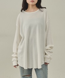 paradigm（パラダイム）の「ガス焼きワッフルクルーネックTL/S（Tシャツ/カットソー・レディース）」