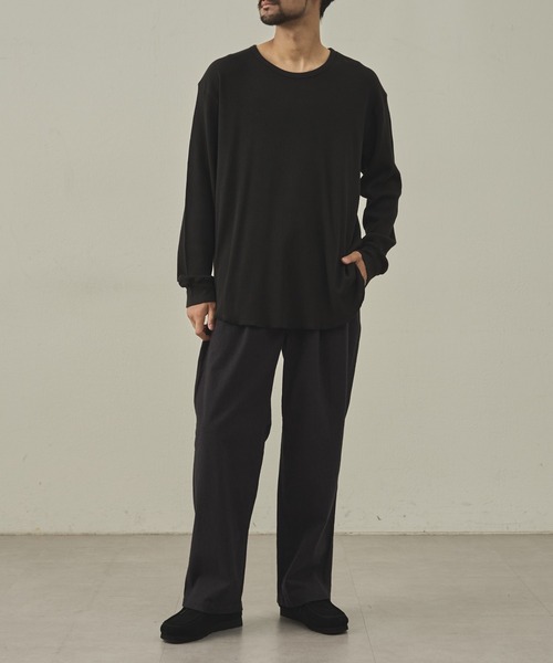 paradigm（パラダイム）の「【paradigm】ガス焼きワッフルクルーネックTL/S（Tシャツ/カットソー・メンズ・ホワイト/ブラック/グレー・MEDIUM/LARGE/X-LARGE）」の17枚目の写真