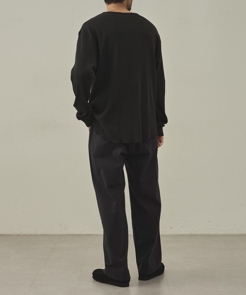 paradigm（パラダイム）の「【paradigm】ガス焼きワッフルクルーネックTL/S（Tシャツ/カットソー・メンズ・ホワイト/ブラック/グレー・MEDIUM/LARGE/X-LARGE）」の19枚目の写真