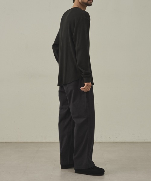 paradigm（パラダイム）の「【paradigm】ガス焼きワッフルクルーネックTL/S（Tシャツ/カットソー・メンズ・ホワイト/ブラック/グレー・MEDIUM/LARGE/X-LARGE）」の20枚目の写真