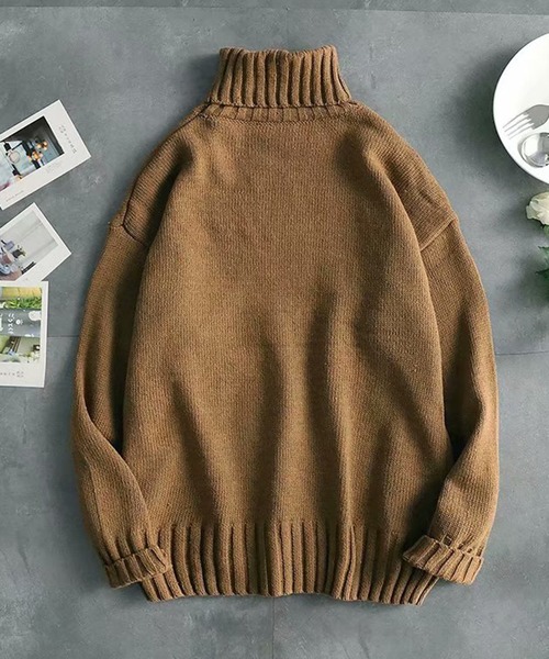 BENDER TOKYO（ベンダートウキョウ）の「【25AW｜新サイズ追加】BENDER TOKYO タートルネックニット プルオーバー［ユニセックス］（ニット/セーター・メンズ・グリーン/カーキ/ブラック/ブラウン/ホワイト/ブルー/イエロー/ベージュ/レッド・XL/L/2XL/M）」の15枚目の写真