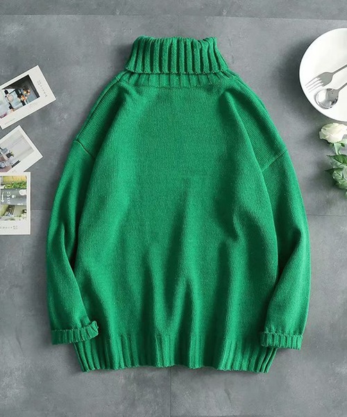 BENDER TOKYO（ベンダートウキョウ）の「【25AW｜新サイズ追加】BENDER TOKYO タートルネックニット プルオーバー［ユニセックス］（ニット/セーター・メンズ・グリーン/カーキ/ブラック/ブラウン/ホワイト/ブルー/イエロー/ベージュ/レッド・XL/L/2XL/M）」の19枚目の写真