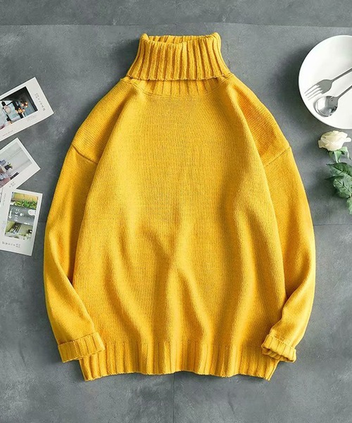 BENDER TOKYO（ベンダートウキョウ）の「【25AW｜新サイズ追加】BENDER TOKYO タートルネックニット プルオーバー［ユニセックス］（ニット/セーター・メンズ・グリーン/カーキ/ブラック/ブラウン/ホワイト/ブルー/イエロー/ベージュ/レッド・XL/L/2XL/M）」の13枚目の写真
