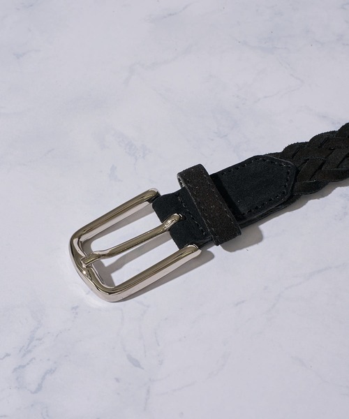 SADDLERS(サドラーズ)の「【Saddler's(サドラーズ)】 スエードレザー メッシュベルト(ベルト・メンズ・ブラック/ダークブラウン・SMALL/MEDIUM/LARGE/X-LARGE)」の5枚目の写真