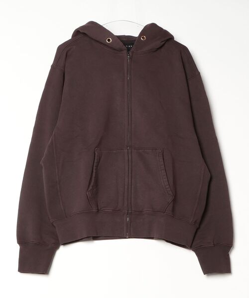LES TIEN（レスティエン）の「LES TIEN CROPPED ZIP HOODIE SWEATER (CF-1011-PD)（パーカー・メンズ・ブラウン系その他・MEDIUM/LARGE）」の4枚目の写真
