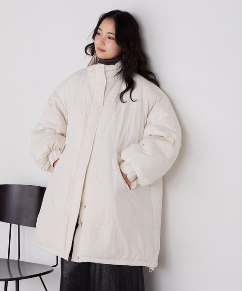 セール】【forksy.】〈撥水加工〉ビッグドロスト付きハイネック