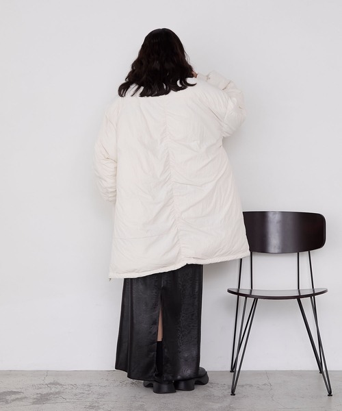 MAKOTO forksy.】〈撥水加工〉ビッグドロスト付きハイネックモンスター中綿