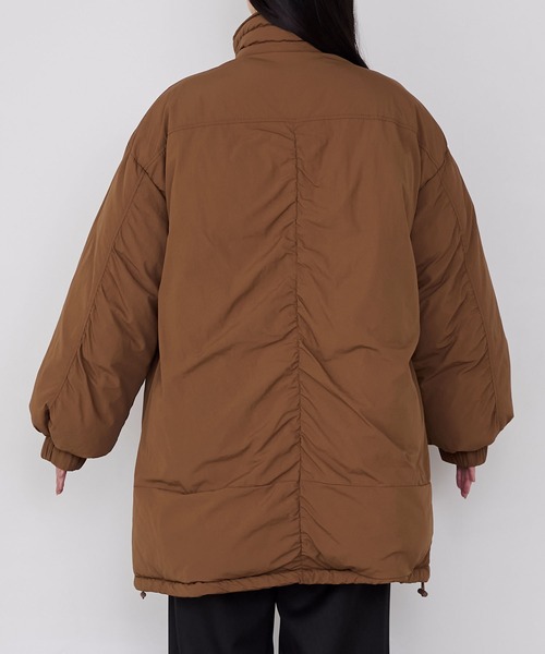 forksy.】〈撥水加工〉ビッグドロスト付きハイネックモンスター中綿