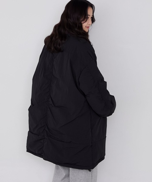 forksy.】〈撥水加工〉ビッグドロスト付きハイネックモンスター中綿