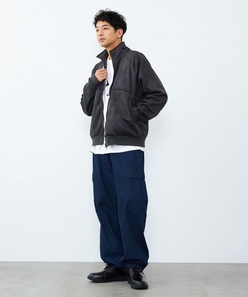 Lee(リー)の「Lee/リー スエードフリース ジップアップジャケット(その他アウター・メンズ・チャコールグレー/ベージュ/ブラウン・SMALL/MEDIUM/LARGE/X-LARGE)」の9枚目の写真