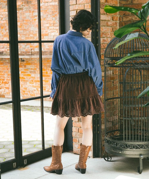 niko and...（ニコアンド）の「オリジナルウエスタンブーツ（ブーツ・レディース・ブラック/キャメル・MEDIUM/LARGE）」の16枚目の写真