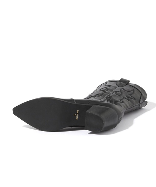 niko and...（ニコアンド）の「オリジナルウエスタンブーツ（ブーツ・レディース・ブラック/キャメル・MEDIUM/LARGE）」の17枚目の写真