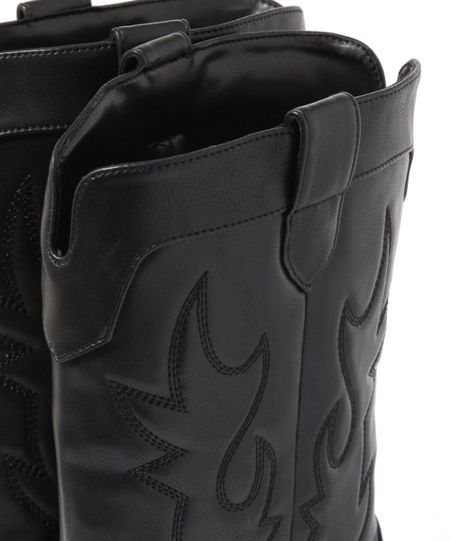 niko and...（ニコアンド）の「オリジナルウエスタンブーツ（ブーツ・レディース・ブラック/キャメル・MEDIUM/LARGE）」の18枚目の写真