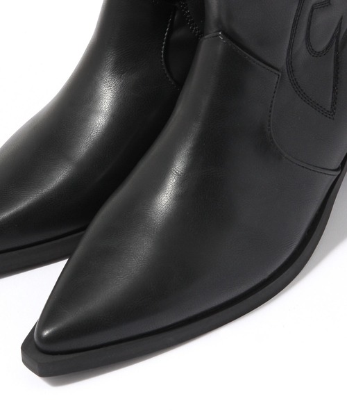 niko and...（ニコアンド）の「オリジナルウエスタンブーツ（ブーツ・レディース・ブラック/キャメル・MEDIUM/LARGE）」の21枚目の写真