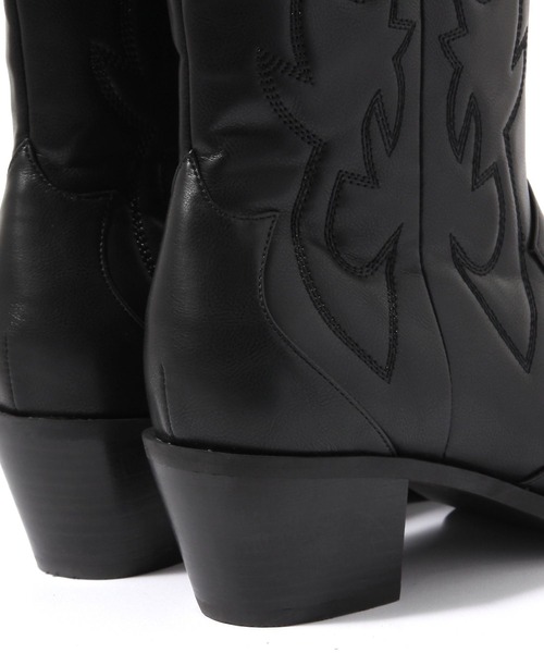 niko and...（ニコアンド）の「オリジナルウエスタンブーツ（ブーツ・レディース・ブラック/キャメル・MEDIUM/LARGE）」の19枚目の写真