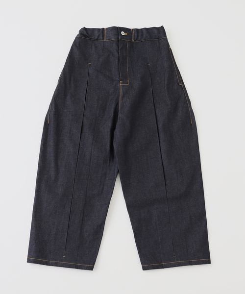 セール】SAGE NATION / セイジネーション BOX PLEAT TROUSER DENIM