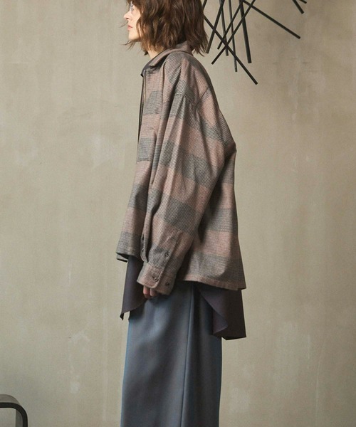 メゾンスペシャル　Prime-Over 2way Zip Shirts UNISEX》【Italian Dead Stock Fabric】Prime-Over 2way Zip Shirts