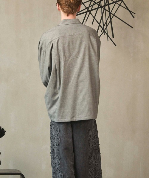 UNISEX》【Italian Dead Stock Fabric】Prime-Over 2way Zip Shirts