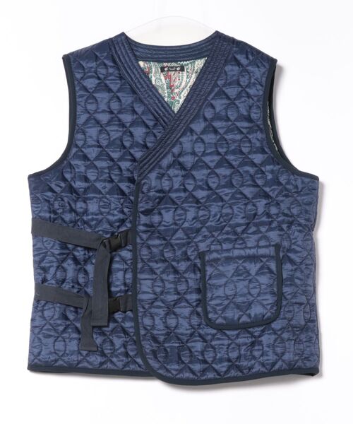 チャイハネ（チャイハネ）の「【チャイハネ】イキライドMEN'Sキルティングベスト（ベスト・メンズ・キャメル/ネイビー・FREE）」の3枚目の写真