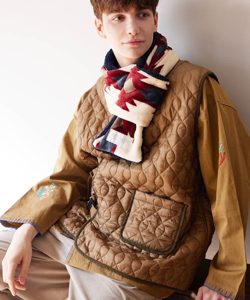 チャイハネ（チャイハネ）の「【チャイハネ】イキライドMEN'Sキルティングベスト（ベスト・メンズ・キャメル/ネイビー・FREE）」の8枚目の写真