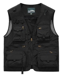 Aard フィッシングベスト ブラック Aard フィッシングベスト ブラック Aard フィッシングベスト