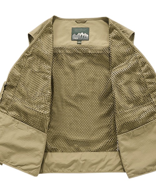 CALIFORNIA OUTFITTERS(カリフォルニア アウトフィッターズ)の「9D7 マルチポケット ユーティリティ ベスト(ベスト・メンズ・ブラック/カーキ・M/L/XL)」の15枚目の写真