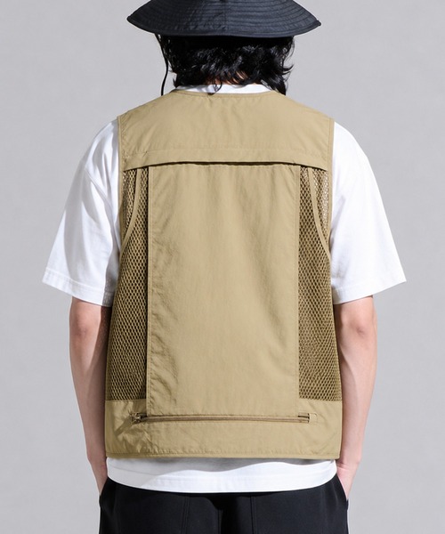 CALIFORNIA OUTFITTERS(カリフォルニア アウトフィッターズ)の「9D7 マルチポケット ユーティリティ ベスト(ベスト・メンズ・ブラック/カーキ・M/L/XL)」の11枚目の写真