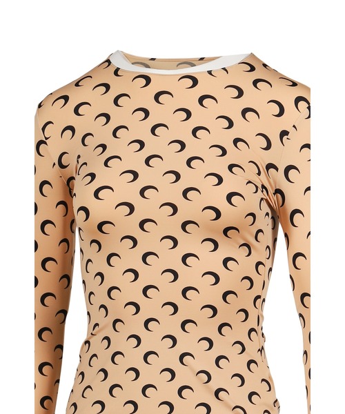 MOON PRINTED JERSEY LS CREWNECK TOP（Tシャツ/カットソー）｜NUBIAN