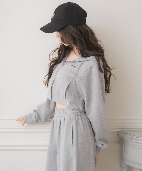 ems excite（エムズエキサイト）の「パーカー＆PTSETUP（パーカー・レディース・ダークグレー/ホワイト系その他/ブラック・FREE）」の13枚目の写真