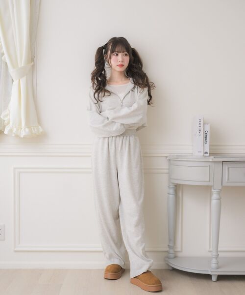 ems excite（エムズエキサイト）の「パーカー＆PTSETUP（パーカー・レディース・ダークグレー/ホワイト系その他/ブラック・FREE）」の14枚目の写真