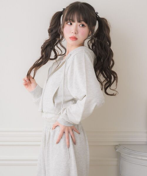 ems excite（エムズエキサイト）の「パーカー＆PTSETUP（パーカー・レディース・ダークグレー/ホワイト系その他/ブラック・FREE）」の21枚目の写真