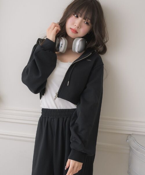 ems excite（エムズエキサイト）の「パーカー＆PTSETUP（パーカー・レディース・ダークグレー/ホワイト系その他/ブラック・FREE）」の22枚目の写真