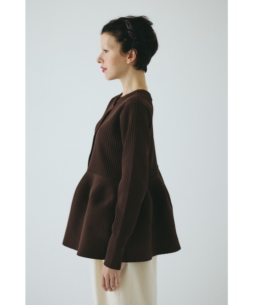 ヘリンドットサイ（HeRIN．CYE）/3way flare knit tops セール】3way flare knit tops 3WAYフレアニットトップス（ニット