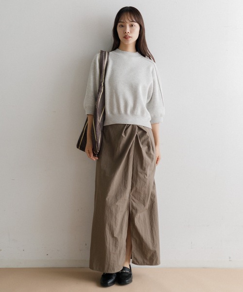 AMERICAN RAG CIE（アメリカンラグシー）の「スウェットライクニット（ニット/セーター・レディース・ブラック/グレー・FREE）」の13枚目の写真