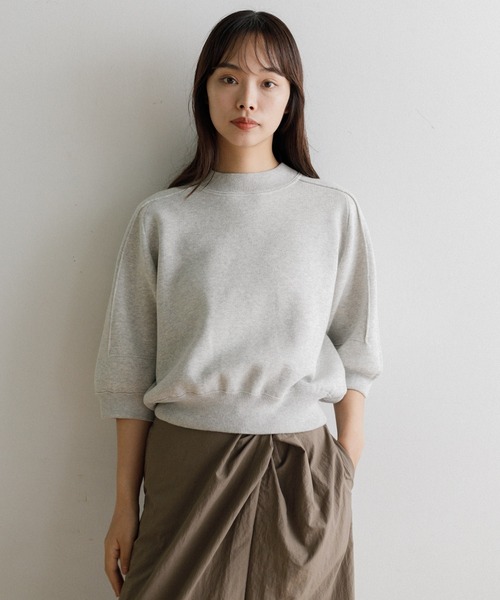 AMERICAN RAG CIE（アメリカンラグシー）の「スウェットライクニット（ニット/セーター・レディース・ブラック/グレー・FREE）」の4枚目の写真