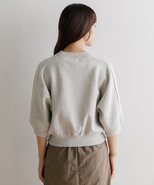 AMERICAN RAG CIE（アメリカンラグシー）の「スウェットライクニット（ニット/セーター・レディース・ブラック/グレー・FREE）」の8枚目の写真