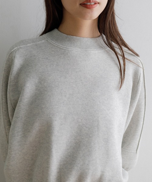 AMERICAN RAG CIE（アメリカンラグシー）の「スウェットライクニット（ニット/セーター・レディース・ブラック/グレー・FREE）」の9枚目の写真