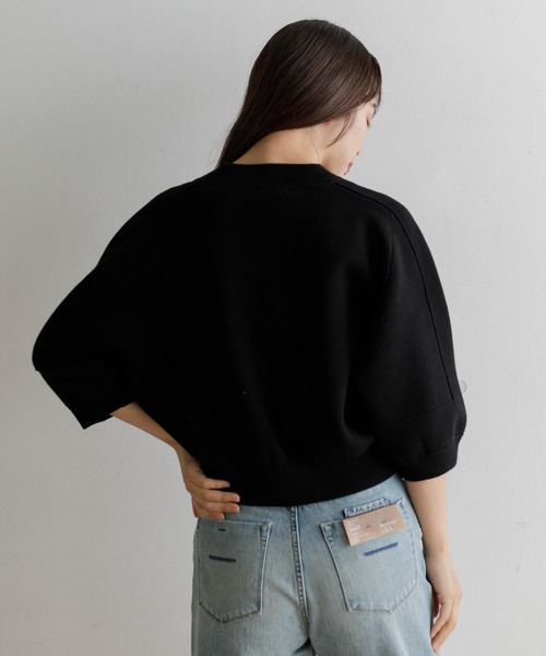 AMERICAN RAG CIE（アメリカンラグシー）の「スウェットライクニット（ニット/セーター・レディース・ブラック/グレー・FREE）」の21枚目の写真