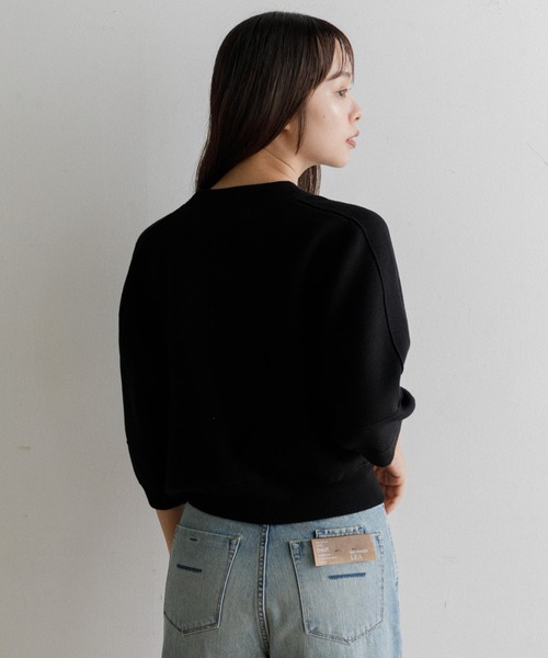 AMERICAN RAG CIE（アメリカンラグシー）の「スウェットライクニット（ニット/セーター・レディース・ブラック/グレー・FREE）」の20枚目の写真