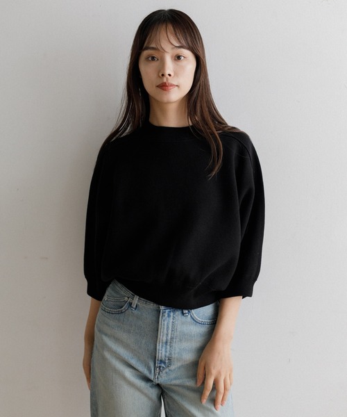 AMERICAN RAG CIE（アメリカンラグシー）の「スウェットライクニット（ニット/セーター・レディース・ブラック/グレー・FREE）」の18枚目の写真