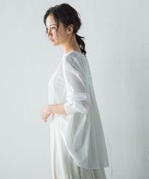 LAUTREAMONT | キーネックエアリータックブラウス ≪接触冷感/洗濯機で洗える≫(シャツ/ブラウス)