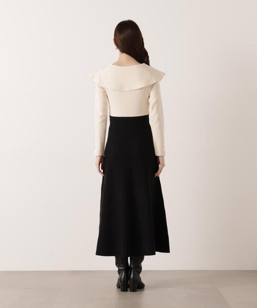 PROPORTION BODY DRESSING(プロポーションボディドレッシング)の「ケープニットワンピース / 1215240100(ワンピース・レディース・ブラック/レッド・MEDIUM/P/S)」の12枚目の写真